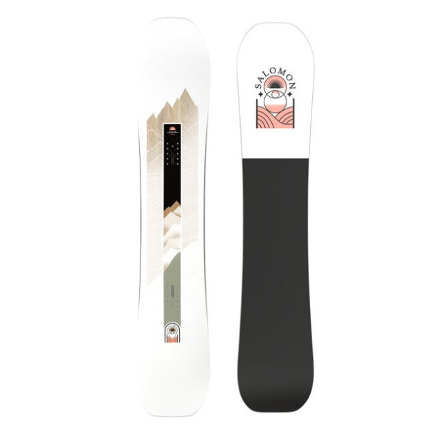 The Bliss is an accessible all-mountain snowboard with a freeride inspired shape for women looking to explore the mountain. A tapered directional shape enhances turning sensation and float while Cross Profile camber provides stability on groomers. The Bliss offers a smooth ride using cork rails and recycled materials.