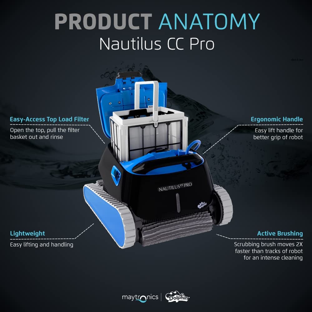 Ships Next Day New Dolphin Nautilus CC Pro Robotic Pool Cleaner W/ WIFI