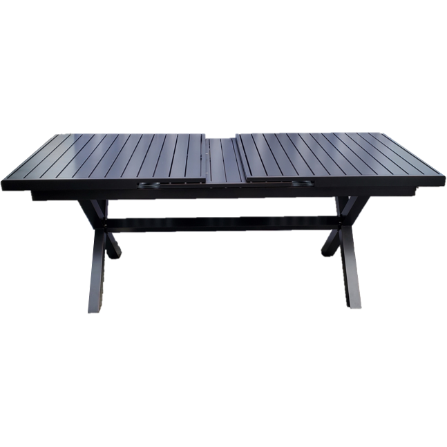 The Symphony 8 Person Extending Metal Dining Table IN STOCK