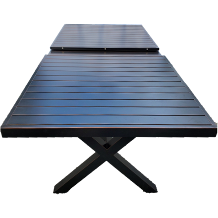 The Symphony 8 Person Extending Metal Dining Table IN STOCK
