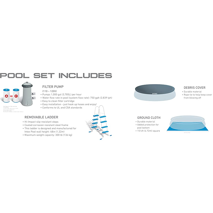 Intex Easy Set Pool 15x48 - Pelican Shops