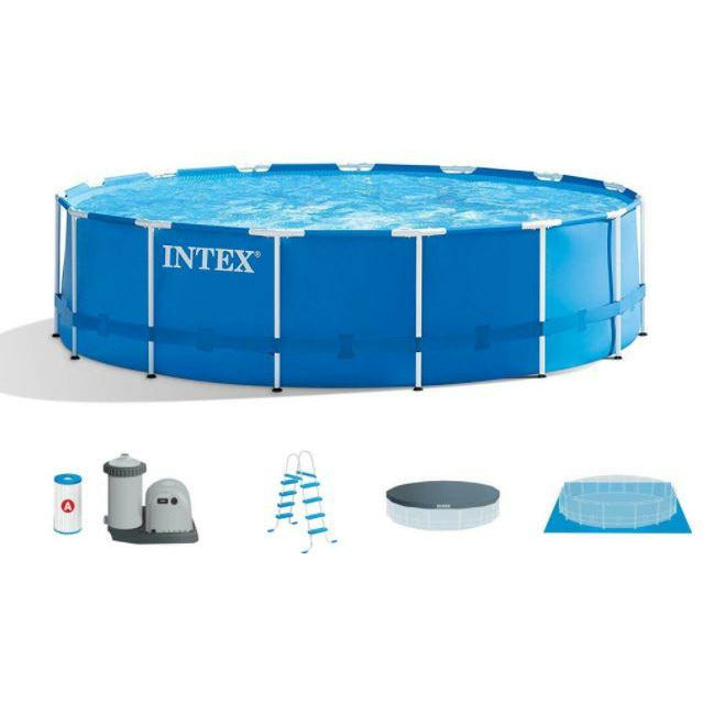 Intex 15ft x 48in Metal Frame Pool Set